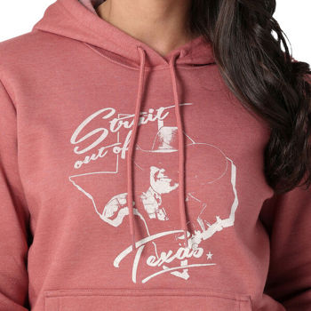 Wrangler® Women's George Strait Hoodie in Pink - Shirts | Wrangler |  Coastal Country