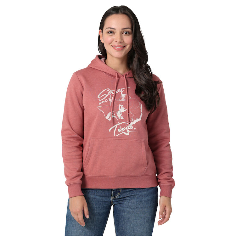 Wrangler® Women's George Strait Hoodie in Pink - Shirts | Wrangler |  Coastal Country