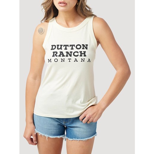 Wrangler X Yellowstone Women's Dutton Ranch Tank In Tofu