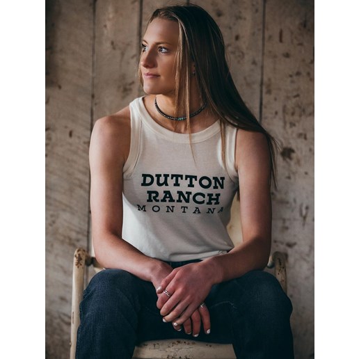 Wrangler X Yellowstone Women's Dutton Ranch Tank In Tofu
