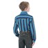 Wrangler® Boy's Long Sleeve Western Stripe Snap Dress Shirt in Stripe