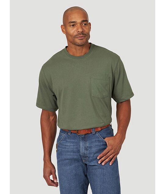 Wrangler Men's Riggs Workwear Short Sleeve One Pocket Performance T-Shirt
