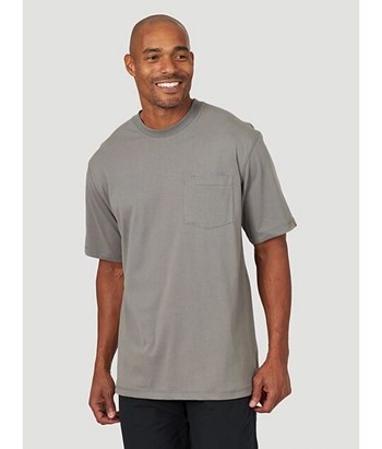 Wrangler® Riggs Workwear® Short Sleeve 1 Pocket Performance T-Shirt In  Nickel - Shirts | Wrangler | Coastal Country