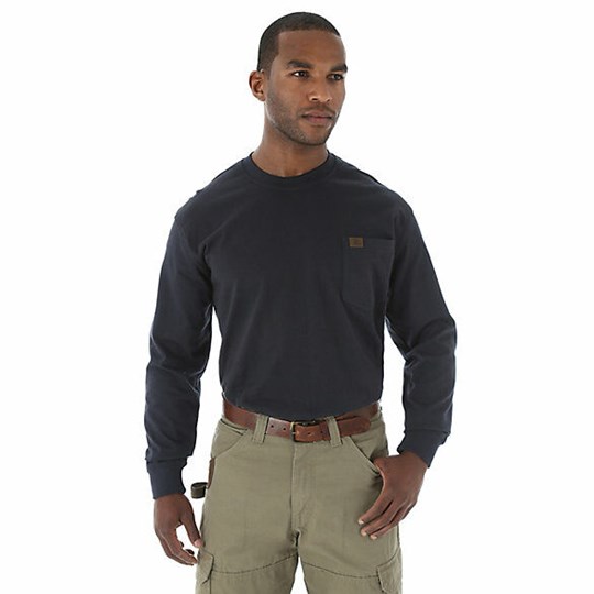 Men's Wrangler® RIGGS Workwear® Long Sleeve Pocket T-Shirt - Shirts |  Wrangler | Coastal Country