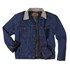 Men's Blanket Lined Corduroy Collar Denim Jacket in Prewashed Indigo