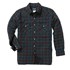 Wrangler® Men's Quilt Lined Long Sleeve Plaid Flannel Shirt Jacket in Blue Multi