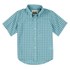 Wrangler® Boy's Riata Short Sleeve Shirt (ASSORTED) in Bright Cobalt/Porcelain