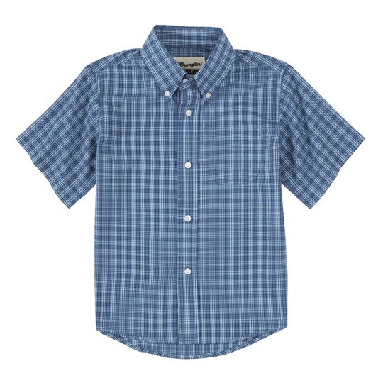 Wrangler® Boy's Riata Short Sleeve Shirt (ASSORTED) in Bright  Cobalt/Porcelain - Shirts | Wrangler | Coastal Country