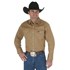Wrangler® Men's Authentic Cowboy Cut® Long Sleeve Snap Work Shirt in Rawhide