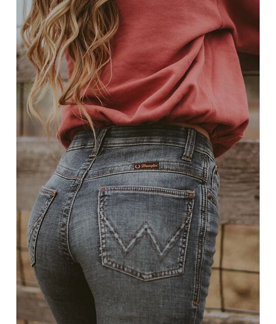 Wrangler Women's Ultimate Riding Jean Willow Mid Rise Bootcut Jean