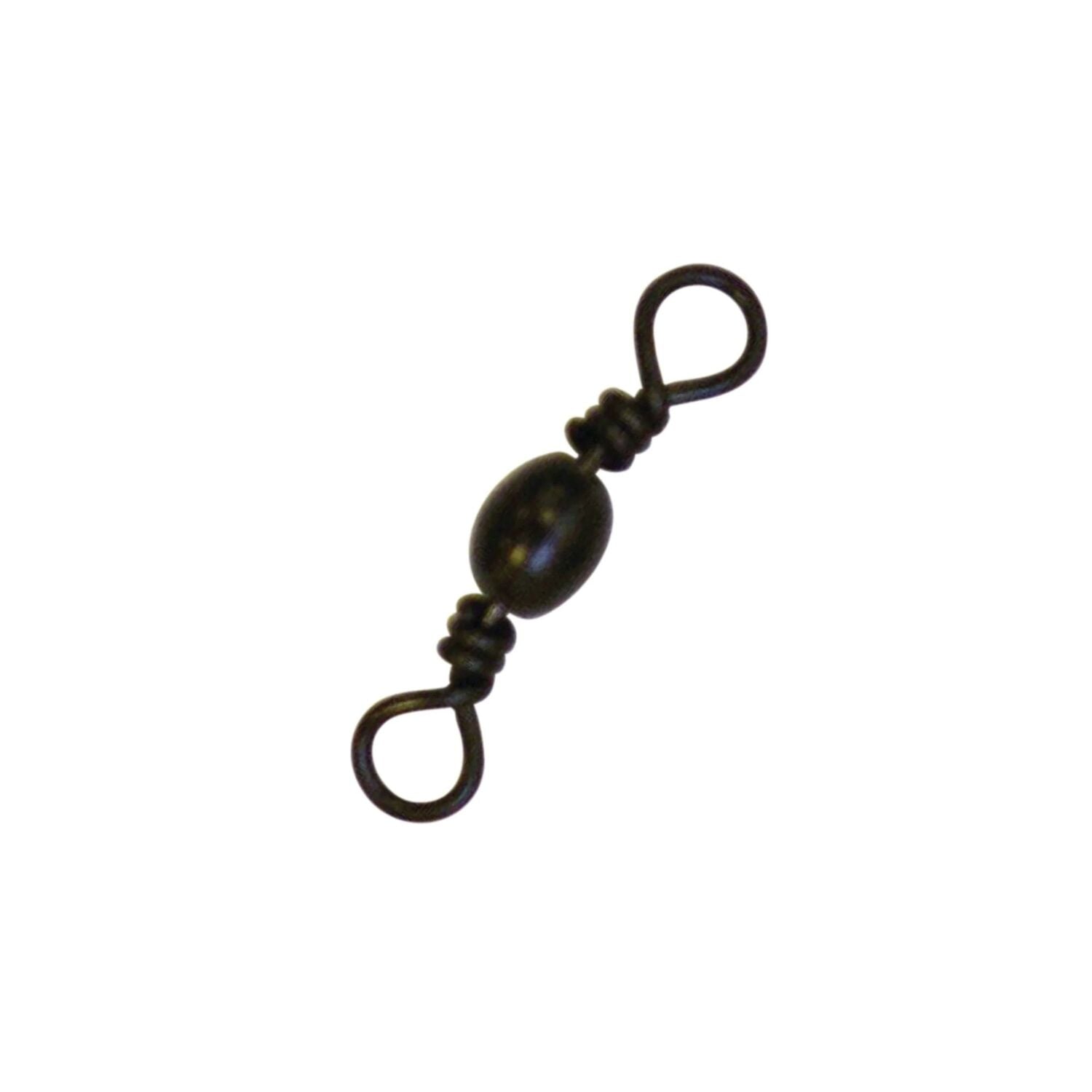 Eagle Claw Black Barrel Swivel, #5, 6-Pk