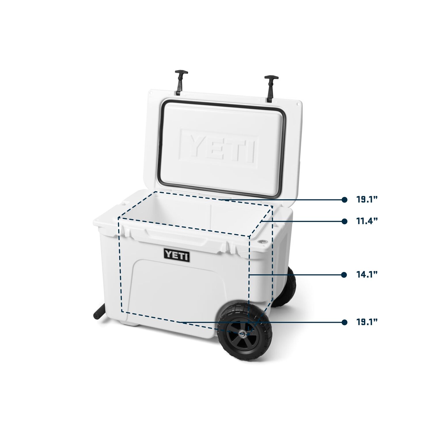 Yeti Tundra Haul White Wheeled Cooler