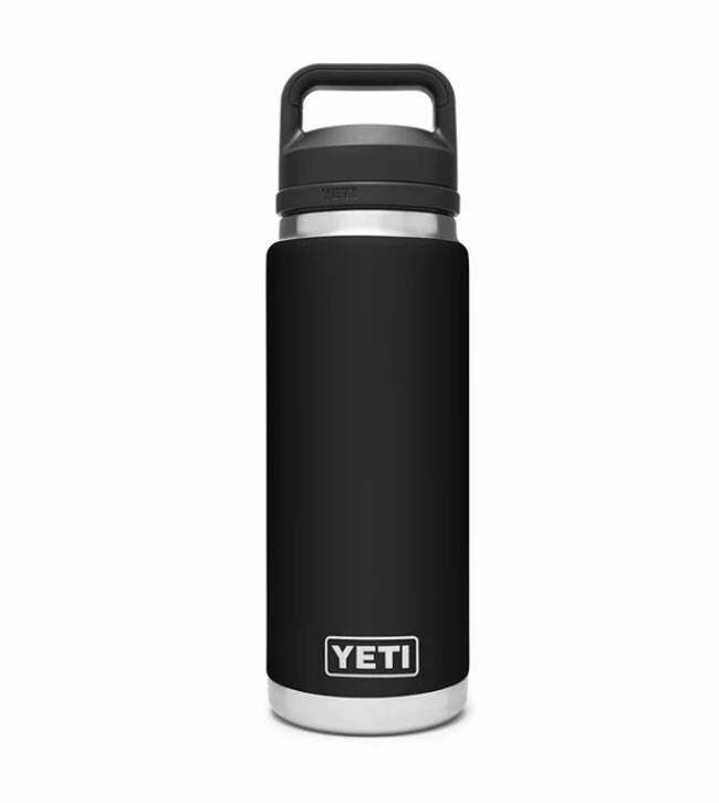 Yeti Rambler Bottle With Chug Cap - Black, 26 oz