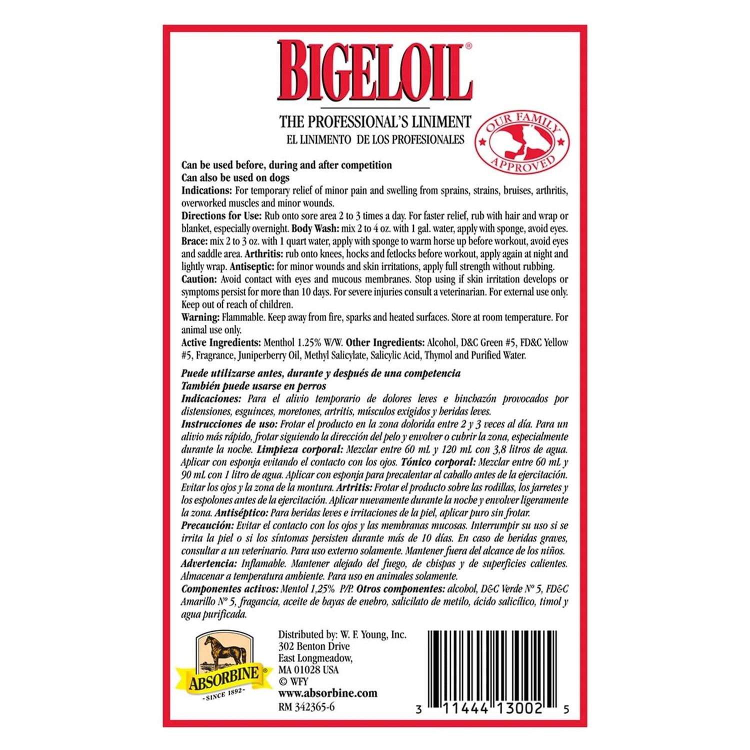 Bigeloil Liniment, 16-Oz