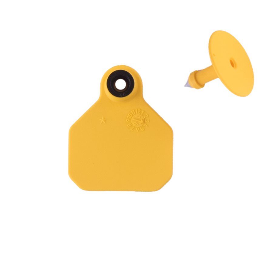 Blank Mini Yellow Ear Tag