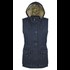 Women's Washed Hooded Sherpa Lined Canvas Vest