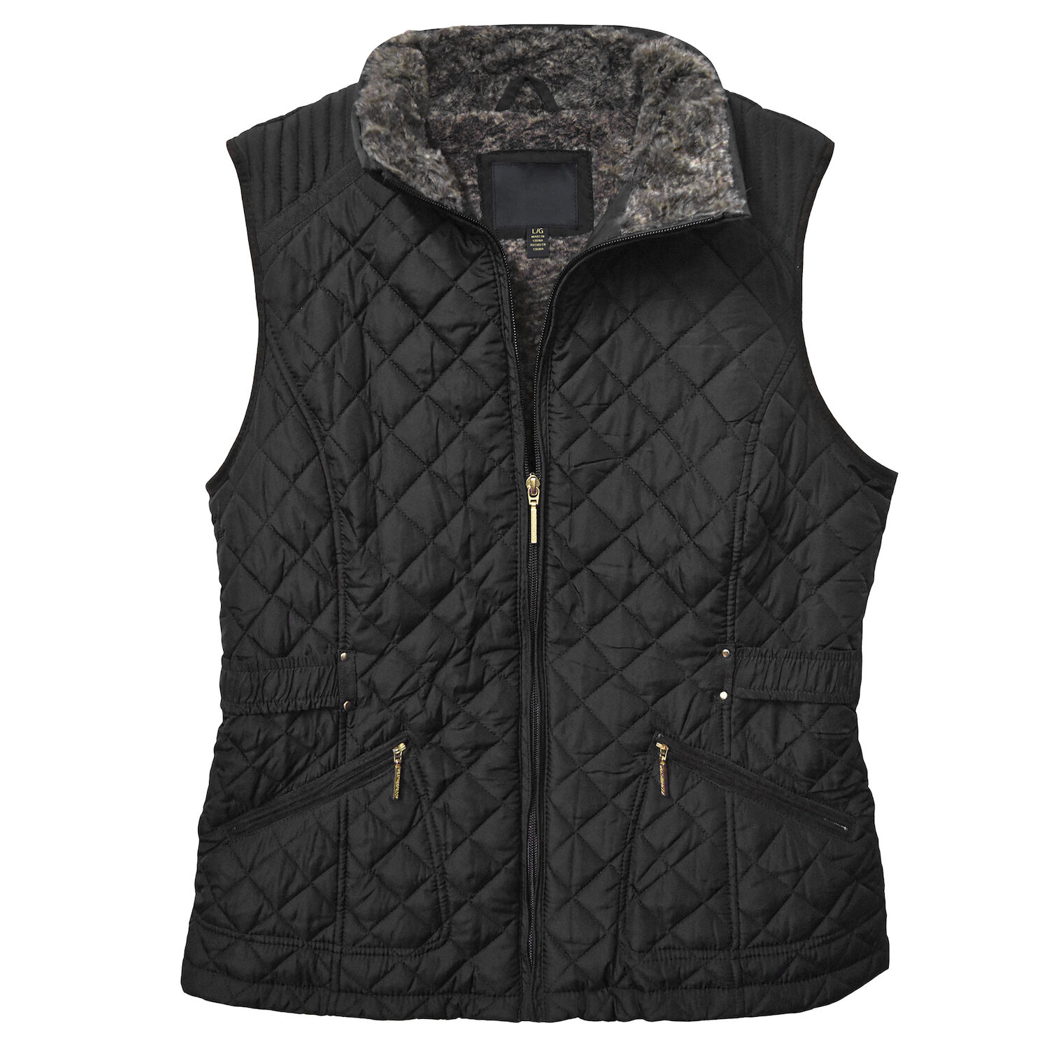 Victory Sportswear Women's Fur Lined Quilted Vest