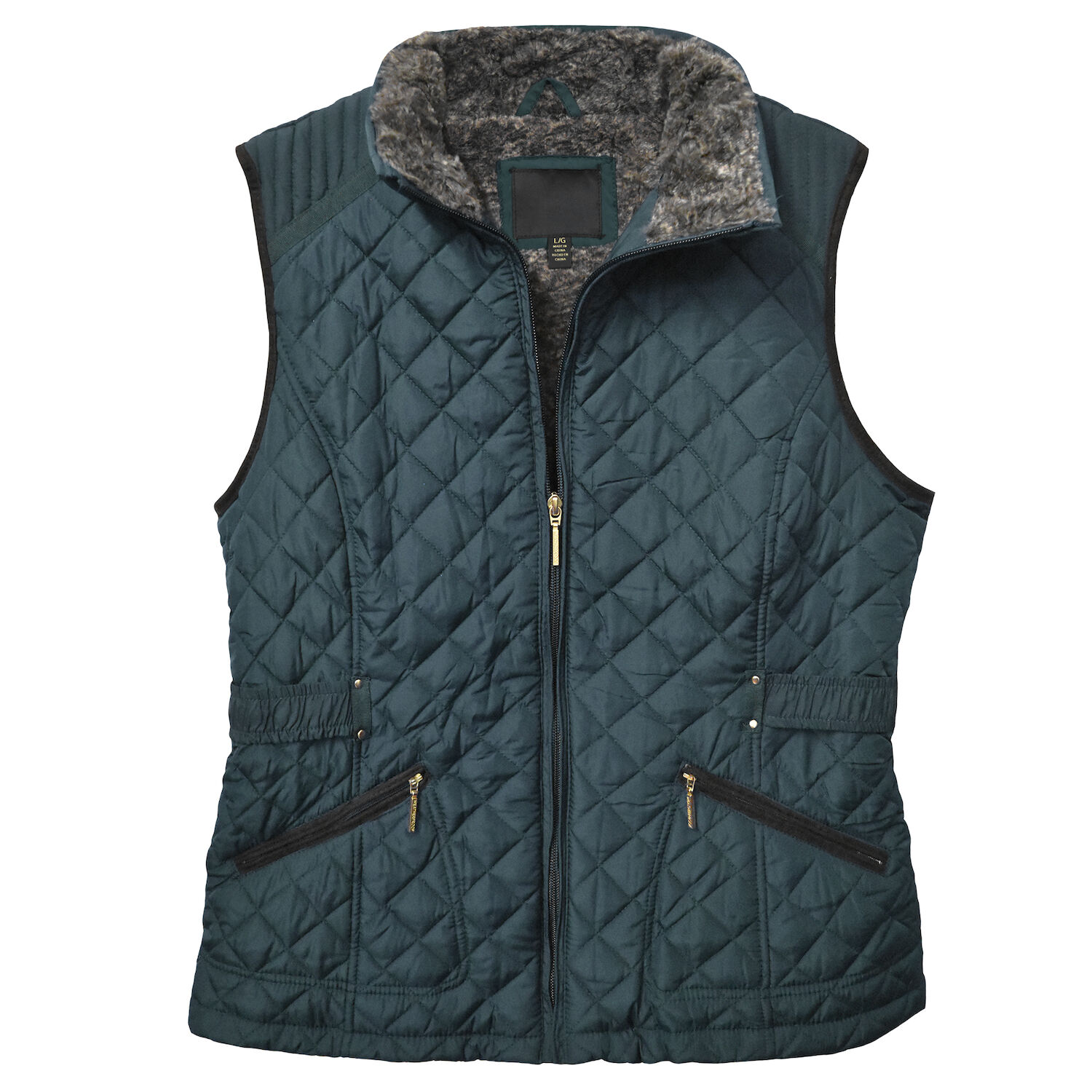 Victory Sportswear Women's Fur Lined Quilted Vest