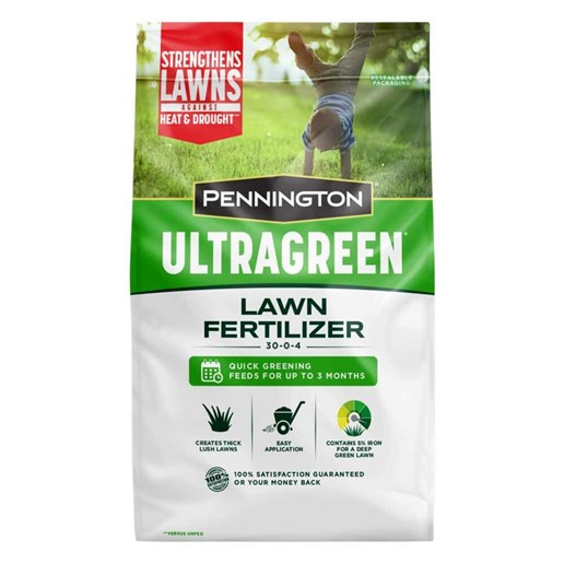 Pennington Ultragreen Lawn Fertilizer 30-0-4, 14-Lb Bag