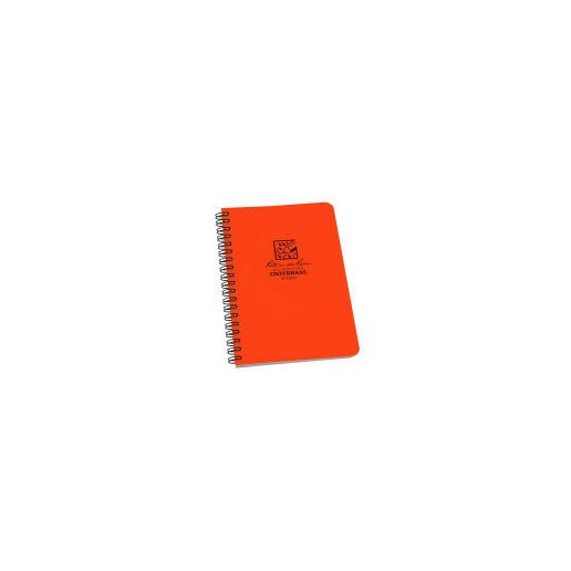 Rite in the Rain 73 All-Weather Side Spiral Notebook 4.6-In x 7-In in Orange