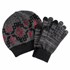 Muk Luks Women's Beanie & Glove Set in Black