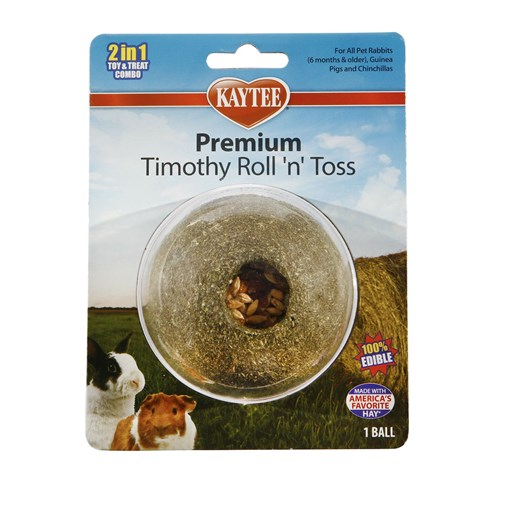 Kaytee Timothy Roll-n-Toss Toy and Treat