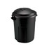 Roughneck 20 Gallon Black Plastic Trash Can with Lid