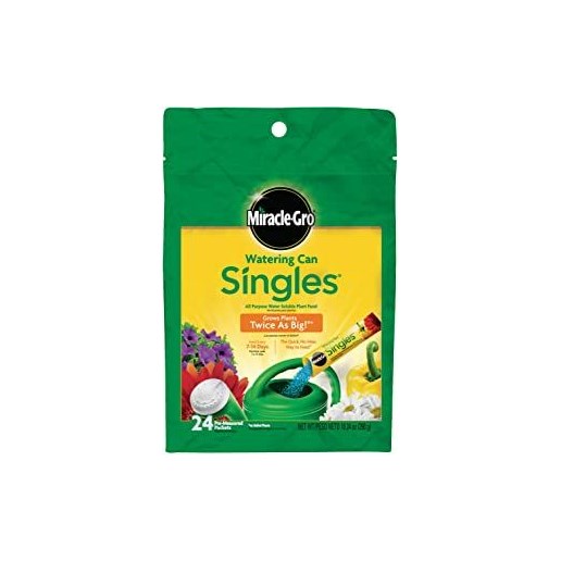 Miracle-Gro Watering Can Singles All Purpose Water Soluble Plant Food, 24 Pack