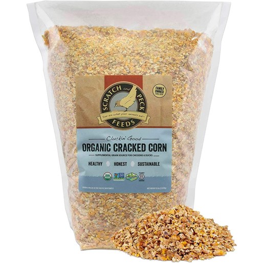 Cluckin' Good Organic Cracked Corn, 8-Lb