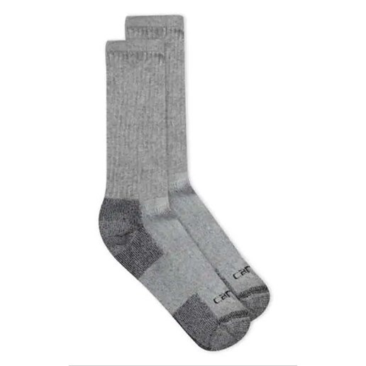 Carhartt All Season Cotton Crew Sock in Gray, 3-Pk