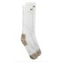 Carhartt Full Cushion Steel-Toe Cotton Work Boot Sock in White, 2-Pk