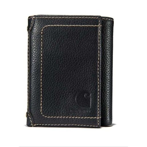 Carhartt Milled Pebble Trifold Wallet in Black