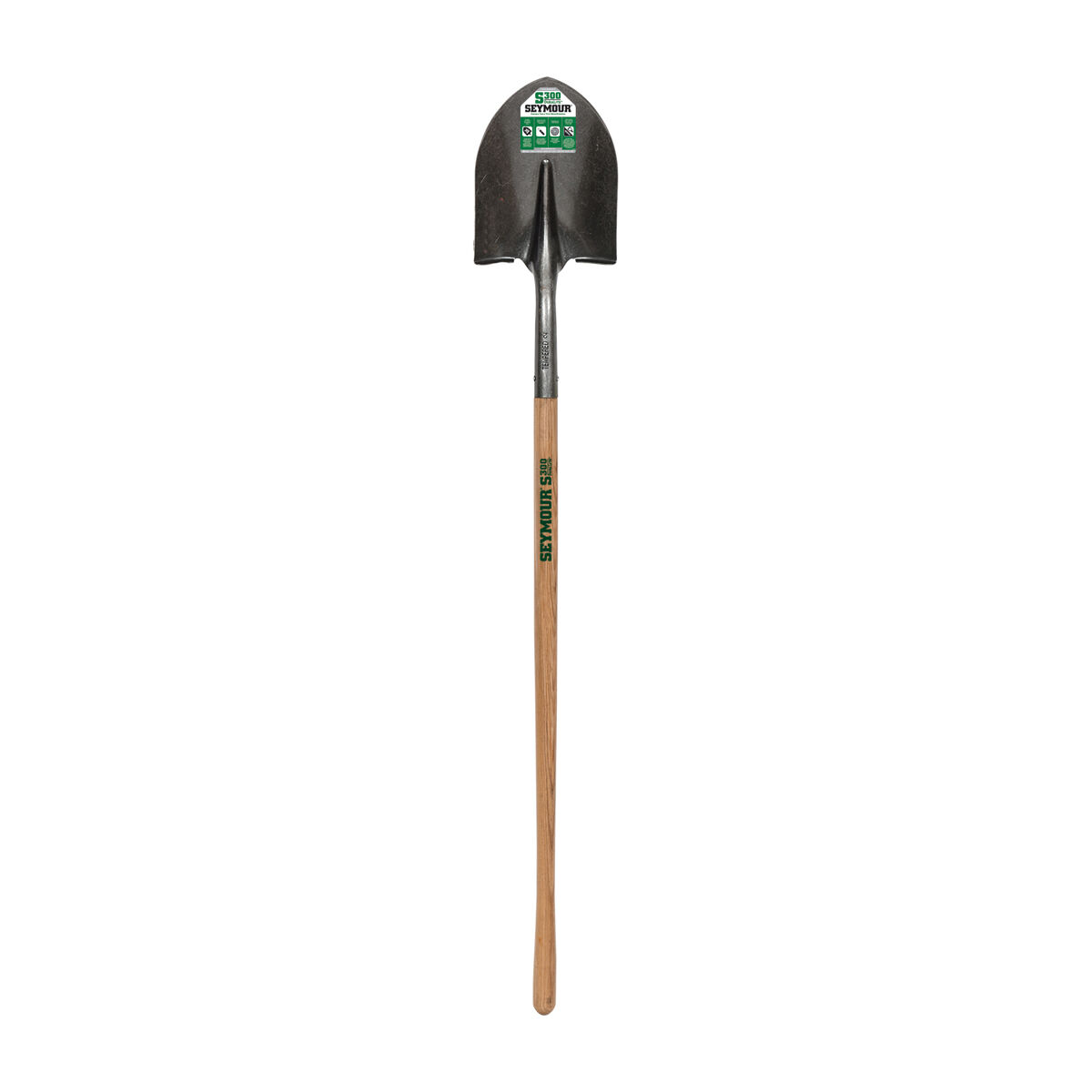16Ga Round Point Shovel with 44-In Hardwood Handle