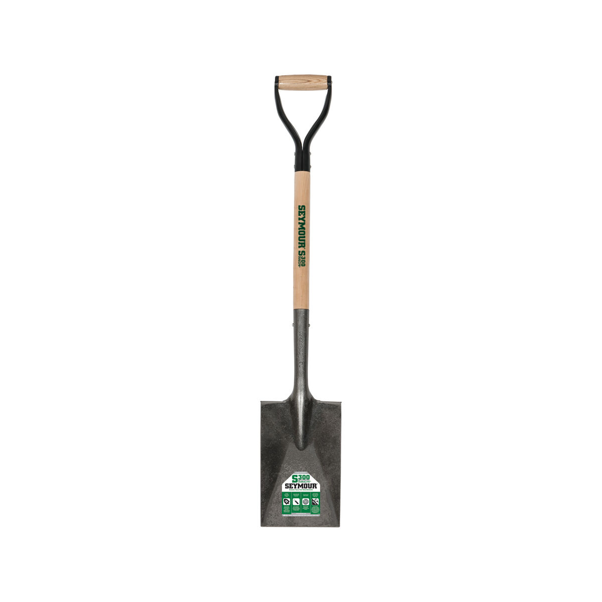 D-Grip Garden Spade with 26-In Hardwood Handle