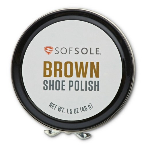 Brown Shoe Polish, 1.5-Oz Tin