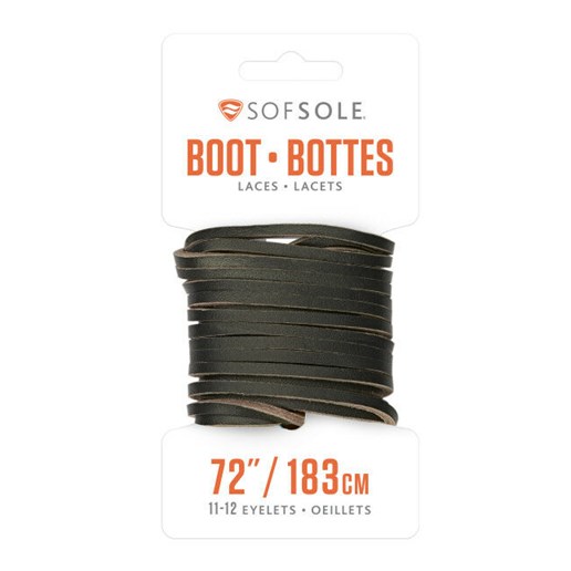 Leather Boot Laces in Brown, 72-In