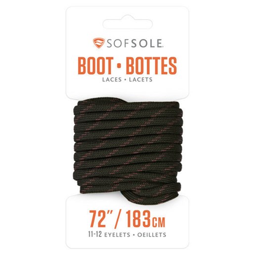 Waxed Boot Laces in Black & Tan, 72-In