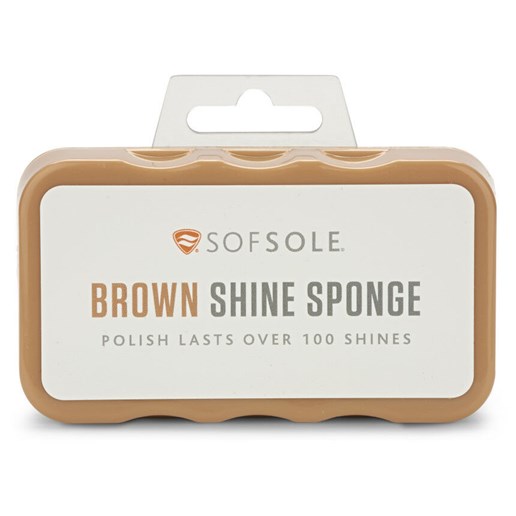 Brown Shine Leather Sponge