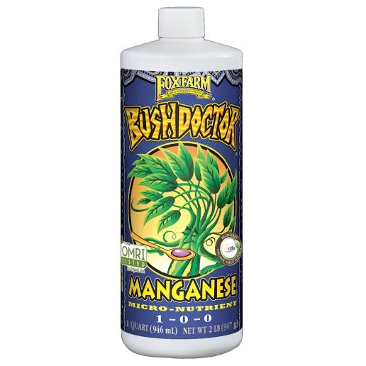Fox Farm Bush Doctor Organic Manganese Liquid Fertilizer, 1-Qt Bottle