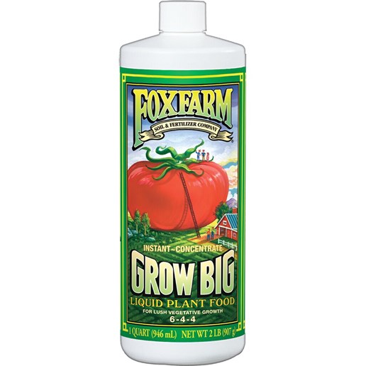 Fox Farm Grow Big Liquid Plant Food, 1-Qt Bottle