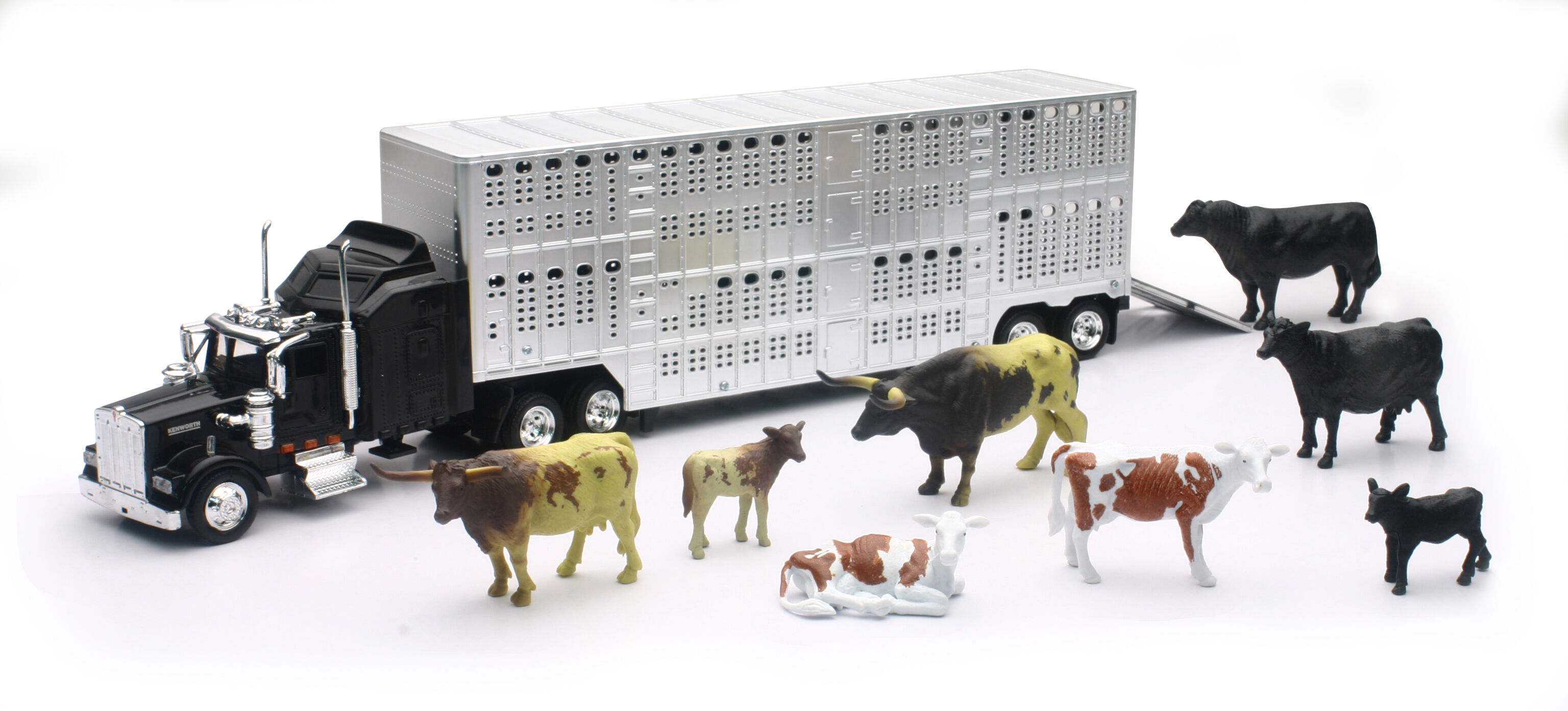 1:43 Scale Die Cast Kenworth Livestock Set