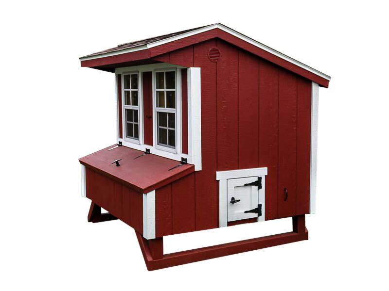 Standard Chicken Coop in Jamestown Red