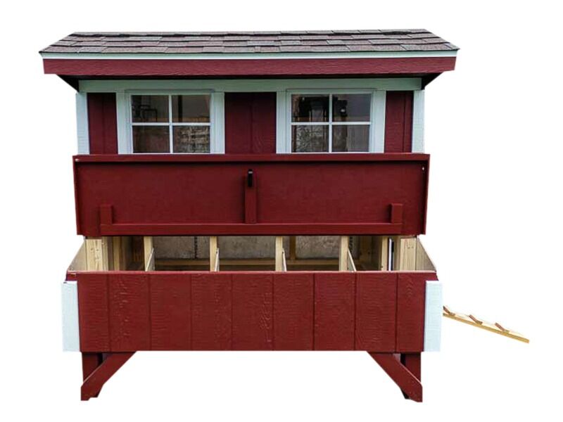 Standard Chicken Coop in Jamestown Red
