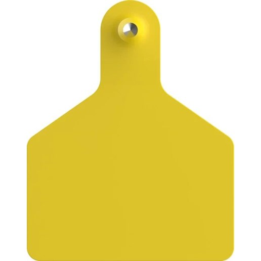 Stockman Blank Calf Tags Yellow, 25-Ct