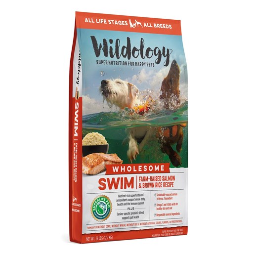 Wildology Swim Salmon & Rice All Life Stages Dry Dog Food, 28-Lb Bag 