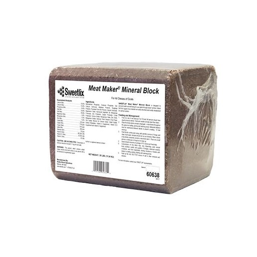 Meat Maker® Mineral Pressed Goat Block, 25-Lb