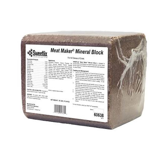 Meat Maker® Mineral Pressed Goat Block, 25-Lb