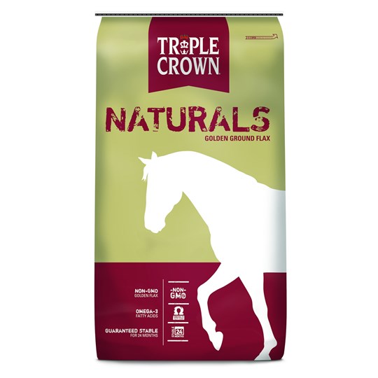 Triple Crown Naturals Golden Ground Flax Equine Supplement, 25-Lb Bag -  Feed & Treats | Triple Crown | Coastal Country