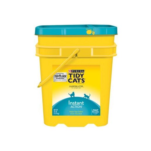 Tidy Cats Instant Action Clumping Cat Litter, 35-Lb Bucket Cat
