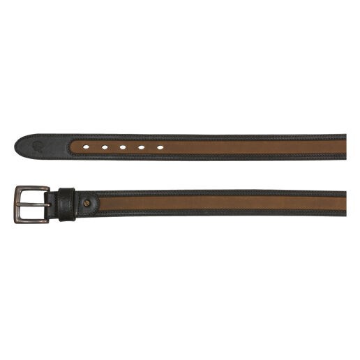 Men's Two Tone Leather Belt in Brown